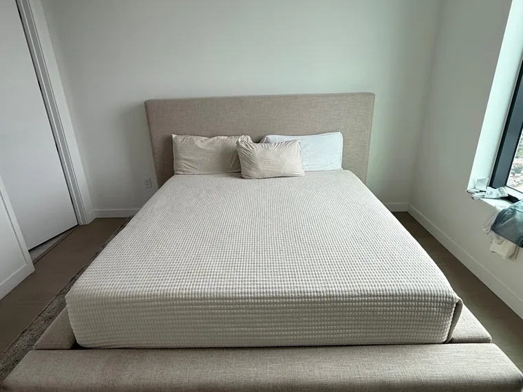 Move-in-ready bedroom after construction clean